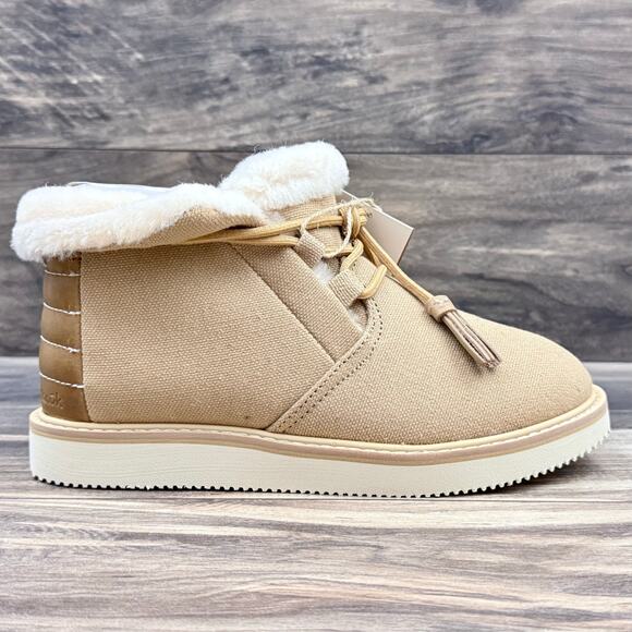 NIB Sanuk Cozy Vibe Mid SL Boots Booties 7M Tannin - Picture 7 of 12